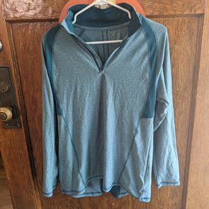 Champion Long Sleeve Workout Top - Teal and Gray - Medium - Never Worn